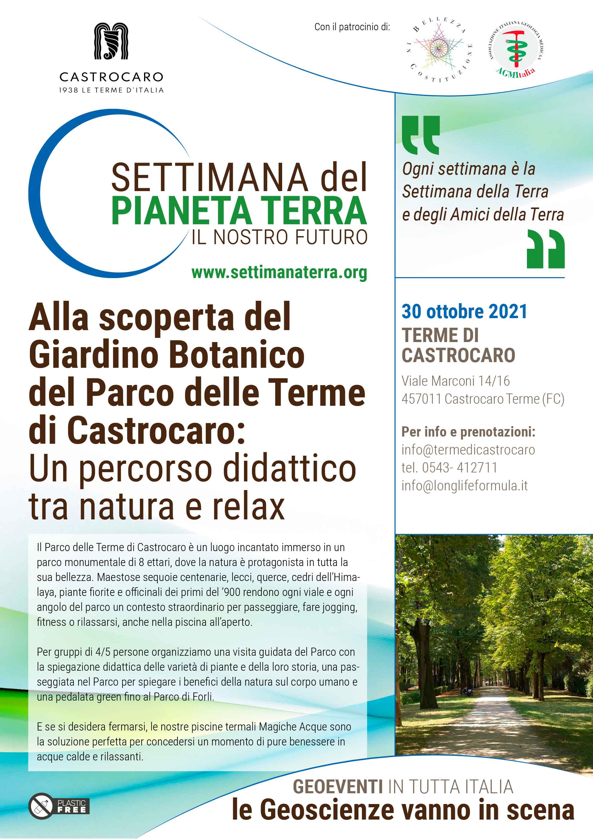Alla scoperta del Giardino Botanico del Parco delle Terme di Castrocaro: un percorso didattico tra natura e relax - 30 ottobre 2021