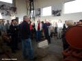 interno dell'hangar della cava