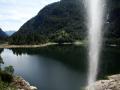 Sotto la cascata al Lago di Antrona