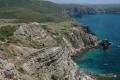 Falesia ed ex villaggio minerario di Capo Becco