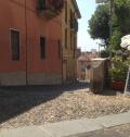 Piazza XXIV maggio (centro storico di Pavia): variazione di pendenza dovuta all'azione del paleo-Ticino