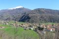 Panorama sul versante destro dello sbocco vallivo con i Balmetti di Borgofranco