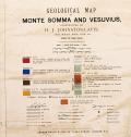 Legenda della Carta Geologica del Vesuvio rilevata tra il 1880 e il 1888 da H.J.J. Lavis e altri.