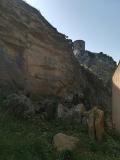 Foto 2: Frana nell'affioramento di calcarenite glauconitica