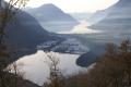 Il lago di Piano, sullo sfondo il Ceresio (foto Attilio Selva)