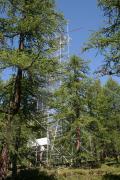 Torre "Eddy Covariance" nel Lariceto di Tronchaney, Torgnon, 2100 m slm