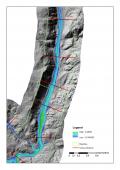 Modello 3D di un tratto del Fiume Liscia nella Sardegna settentrionale