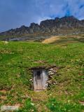 Cella di stagionatura dei formaggi d'alpeggio