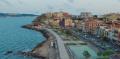 POZZUOLI - Rione Terra e Lungomare visto da oriente.