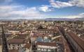 Panoramica del centro storico di Aversa visto da Porta Napoli