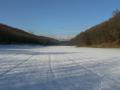 Veduta invernale della valle-scaricatore di Zimone